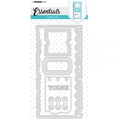 StudioLight Cutting Die - Slimline Page Ticket Essentials Nr.81