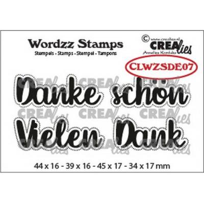 Crealies Clear Stamps - Vielen Dank