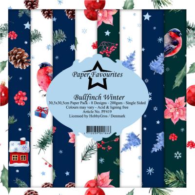 Dixi Craft Paper Favourites Vintage  Bullfinch Winter Designpapiere - Paper Pack