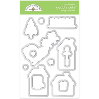 Doodlebug Candy Cane Lane Doodle Cuts - Candy Cane Lane