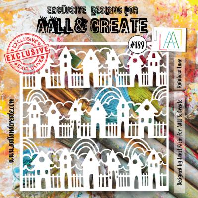 Aall and Create Stencil - Rainbow Lane