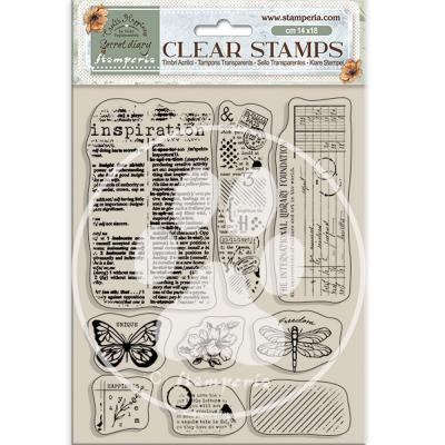 Stamperia Secret Diary Stempel - Inspiration