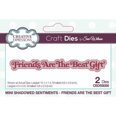 Creative Expressions Sue Wilson Craft Die - Friends Are The Best Gift