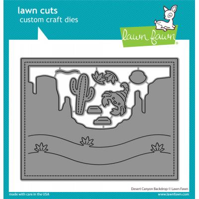 Lawn Fawn Lawn Cuts Dies - Desert Canyon Backdrop