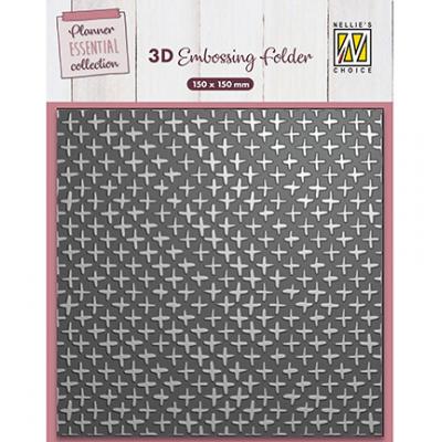 Nellie's Choice 3D Embossing Folder - Plus Signs