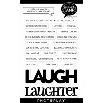 PhotoPlay Say It With Stamps Clear Stamps - Laugh-Laughter