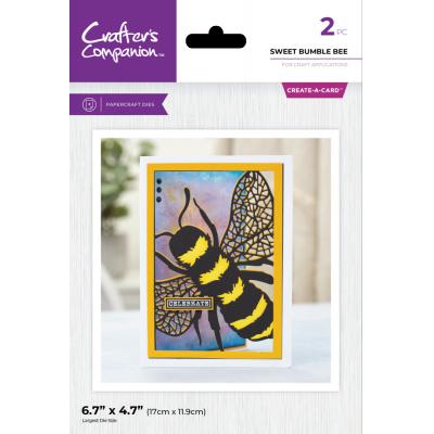 Crafter's Companion Taking Flight Create-a-Card Dies - Sweet Bumble Bee