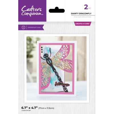 Crafter's Companion Taking Flight Create-a-Card Dies - Dainty Dragonfly