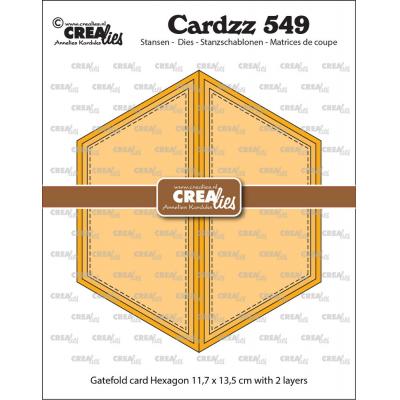 Crealies Cutting Dies - Gatefold Card Hexagon