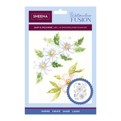 Crafter's Companion Stempel - Daisy and Wild Rose