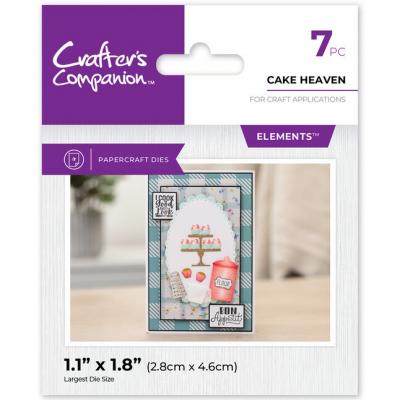 Crafter's Companion Kitchen Mini Collection Metal Die - Cake Heaven