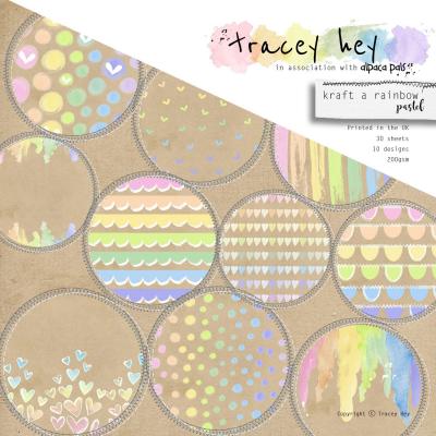 Tracey Hey Paper Pad - Kraft a Rainbow Pastel