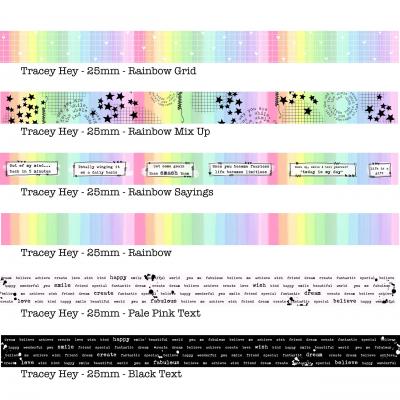 Tracey Hey Washi Tape - Rainbow Grid