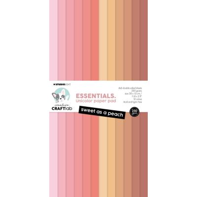 StudioLight Creative Craftlab Paper Pad - Sweet As A Peach Essentials Unicolor Paper Pad