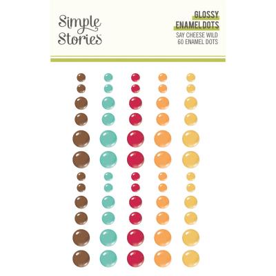 Simple Stories Say Cheese Wild - Glossy Enamel Dots