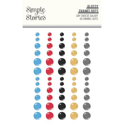 Simple Stories Say Cheese Galaxy - Glossy Enamel Dots