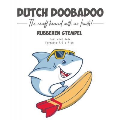 Dutch Doobadoo Stempel - Haai Cool Dude