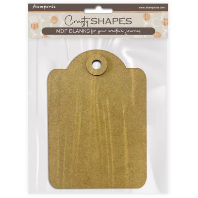 Stamperia MDF Crafty Shapes Blanks - Rounded Tag