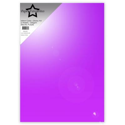 Paper Favourites Mirror Card Glossy - Electric Purple