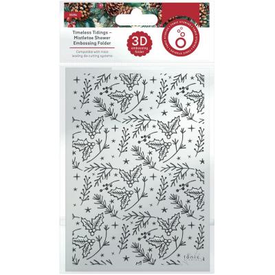 Tonic Studios Timeless Tidings 3D Embossingfolder - Mistletoe Shower