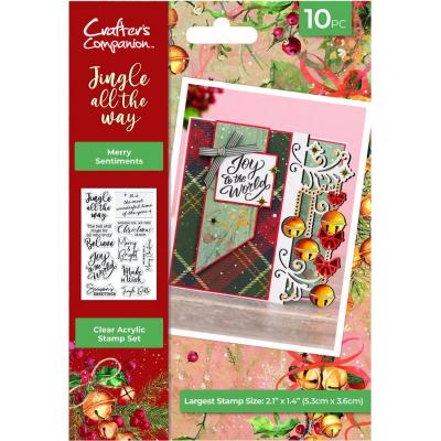 Crafter's Companion Jingle All The Way - Merry Sentiments