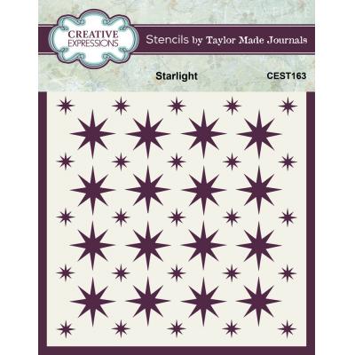 Creative Expressions Taylor Made  Journals Stencil - Starlight