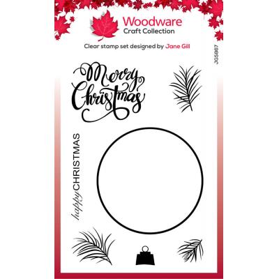 Creative Expressions Woodware Craft Collection Clear Stamp - Paintable Baubles Big Circle