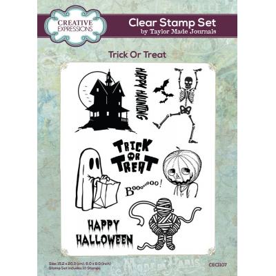 Creative Expressions Taylor Made Journals Stempel - Trick Or Treat