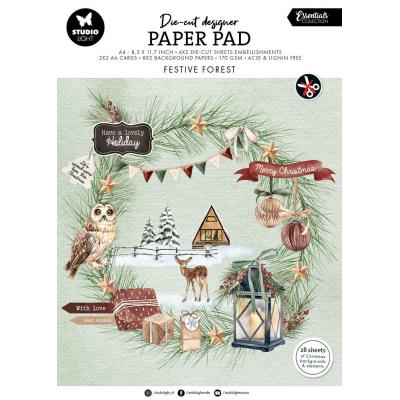 StudioLight Die-Cut Paper Pad - Festive Forest