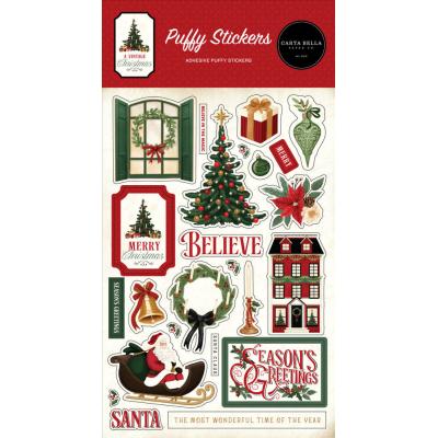 Carta Bella A Vintage Christmas - Puffy Stickers