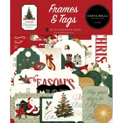 Carta Bella A Vintage Christmas - Frames & Tags