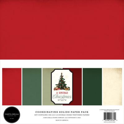 Carta Bella A Vintage Christmas - Coordinating Solids