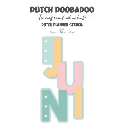 Dutch Doobadoo Planner Stencil - Juni