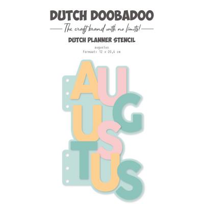 Dutch Doobadoo Planner Stencil - Augustus