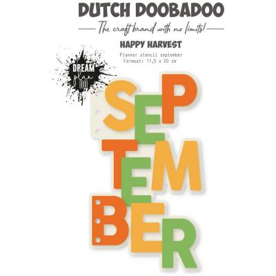 Dutch Doobadoo Planner Stencil - September