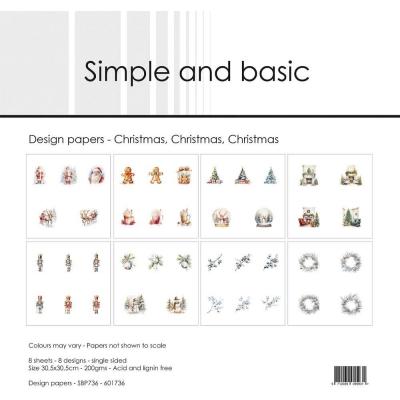 Simple and Basic Paper Pack - Christmas, Christmas, Christmas