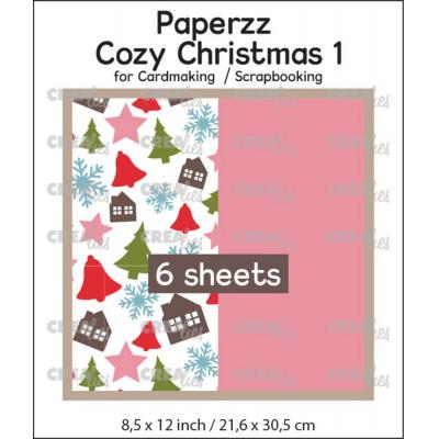 Crealies Paperzz Cozy Christmas - Variation + Pink