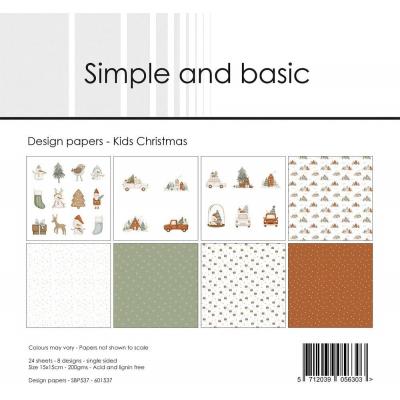 Simple and Basic Paper Pack - Kids Christmas