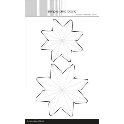 Simple and Basic Cutting Dies - Star Ornament - Small/Medium