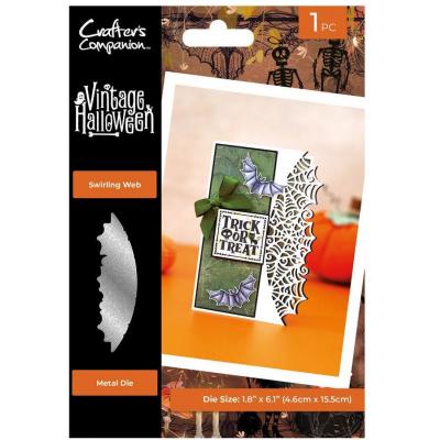 Crafter's Companion Vintage Halloween Metal Die - Edge'able Swirling Web