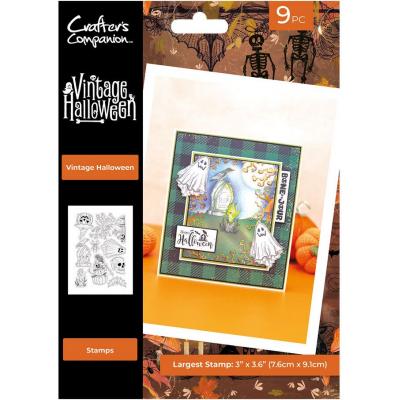 Crafter's Companion Vintage Halloween Clear Stamp - Vintage Halloween