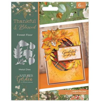 Crafter's Companion Thankful & Blessed Metal Die - Forest Floor