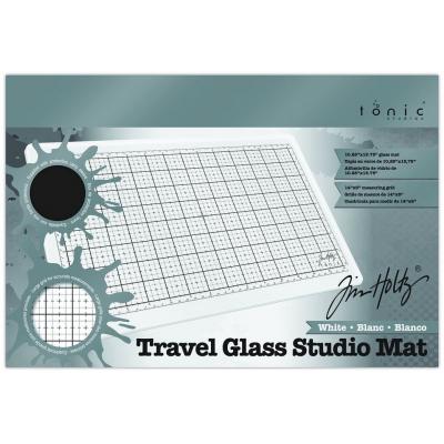 Tonic Studios Tim Holtz - Travel Glass Studio Mat - White