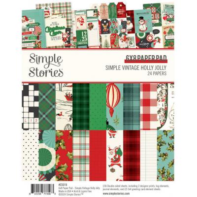 Simple Stories Simple Vintage Holly Jolly - Paper Pad