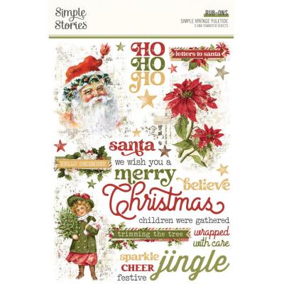 Simple Stories Simple Vintage Yuletide - Rub-Ons