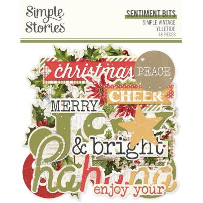 Simple Stories Simple Vintage Yuletide - Sentiment Bits