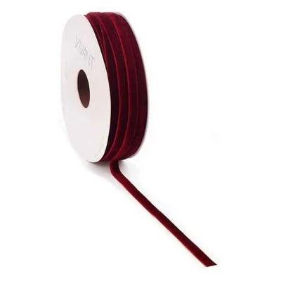 Vivant Velvet Narrow Ribbon - Bordeaux