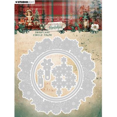 StudioLight Festive Nostalgia Cutting Die - Snowflake Circle Frame