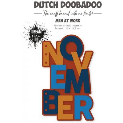 Dutch Doobadoo Planner Stencil - November