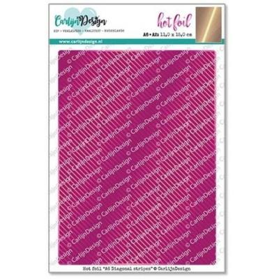 CarlijnDesign Hot Foil Plate - Diagonal Stripes